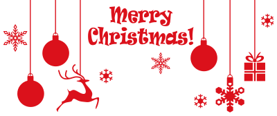 Merry Christmas Ornamental Typography clipart