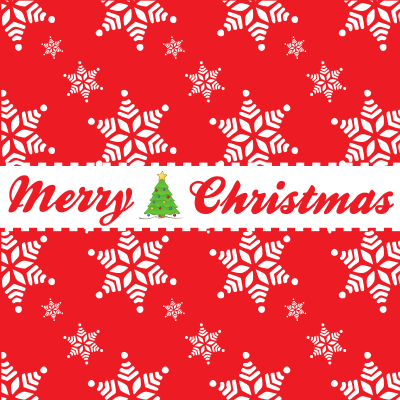 Merry Christmas Snowflake Pattern clipart