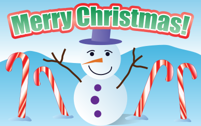 Merry Christmas Snowman clipart