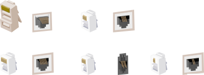 Modular connectors by Rones clipart