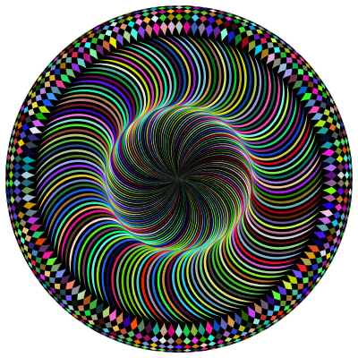 Moire Mandala Twist With BG clipart