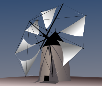 Molino de viento clipart