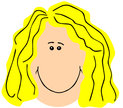 Mom Face Blond clipart