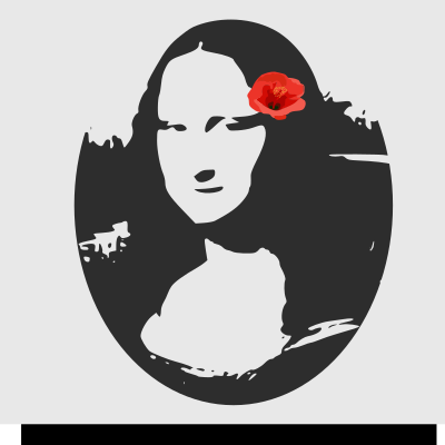 Mona Lisa with Hibiscus clipart