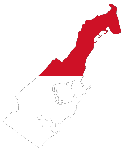 Monaco Map Flag clipart