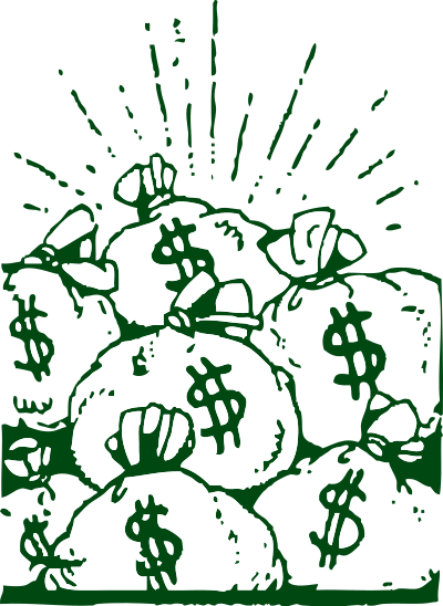 Money bags clipart