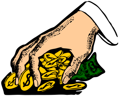 Money grabber clipart