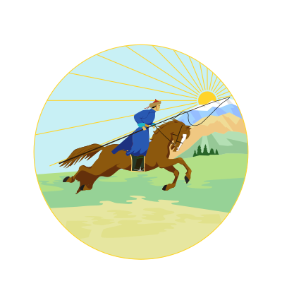 Mongolian Horseback Rider clipart