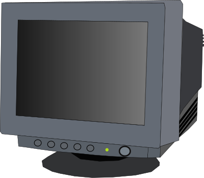 monitor CRT clipart