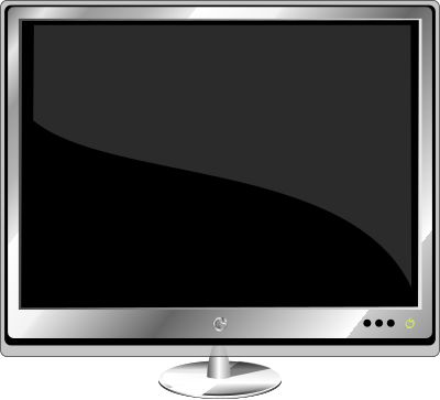Monitor normal screen clipart