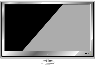 Monitor wide screen clipart