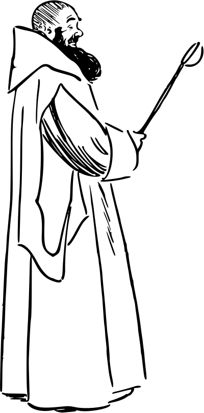 Monk 4 clipart