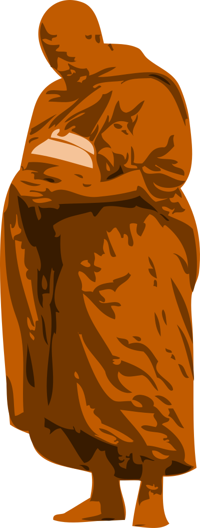 Monk Buddhist clipart