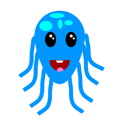 Monkey and Octopus 1 clipart