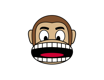 Monkey Emoji - Angry clipart