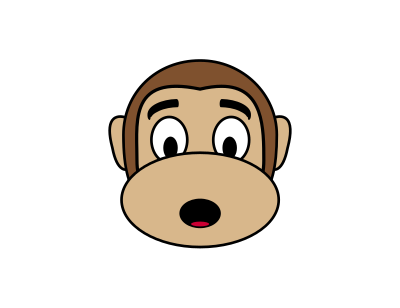Monkey Emoji - Astonished clipart
