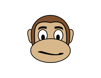 Monkey Emoji - Confused clipart