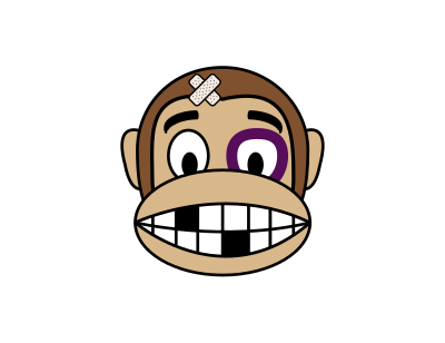 Monkey Emoji - Fighter clipart