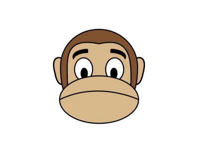 Monkey Emoji - Sad clipart