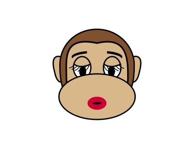 Monkey Emoji - Sexy clipart