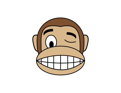 Monkey Emoji - Wink Face clipart
