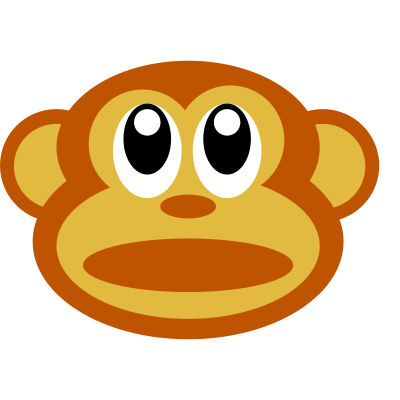 Monkey face :) clipart