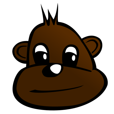 Monkey head clipart