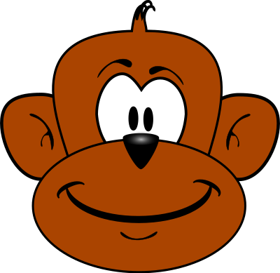 Monkey head clipart