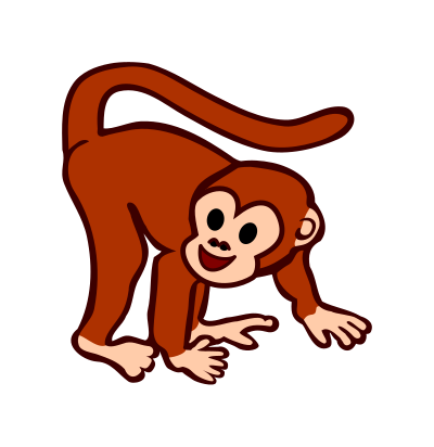 Monkey remix clipart