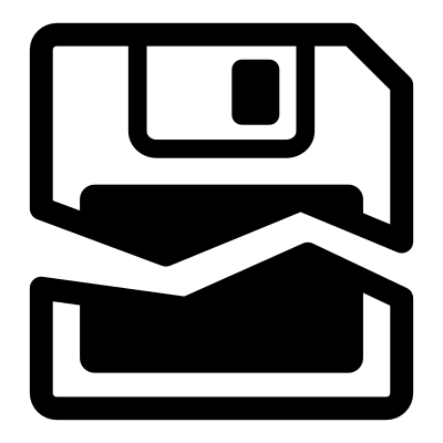 Mono 3floppy unmount clipart
