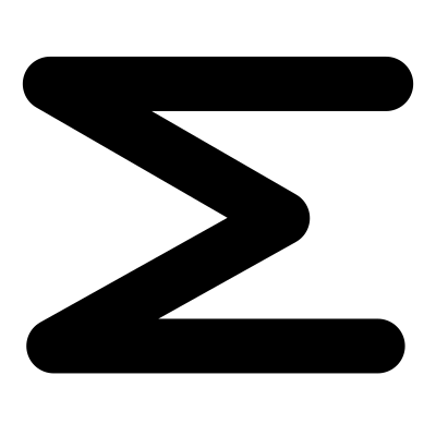 Mono black sum clipart