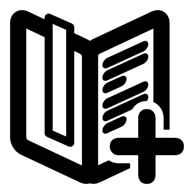 Mono bookmarks list add clipart