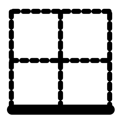 Mono border bottom clipart