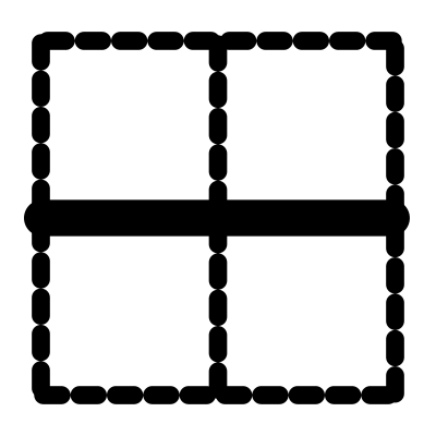 Mono border horizontal clipart