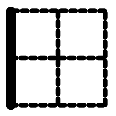 Mono border left clipart