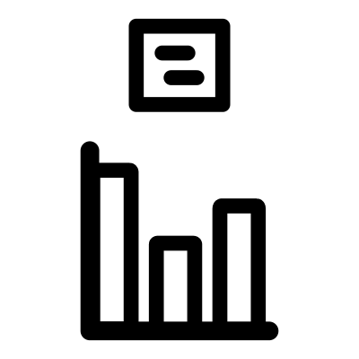 Mono chart legend top clipart