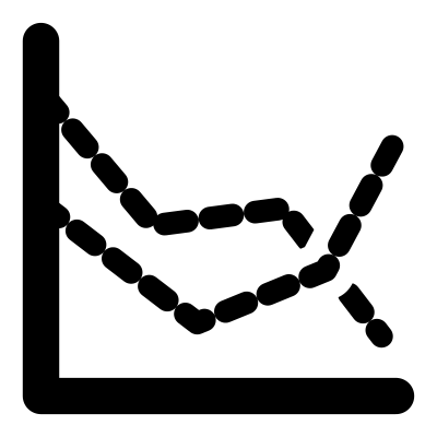 Mono chart line clipart