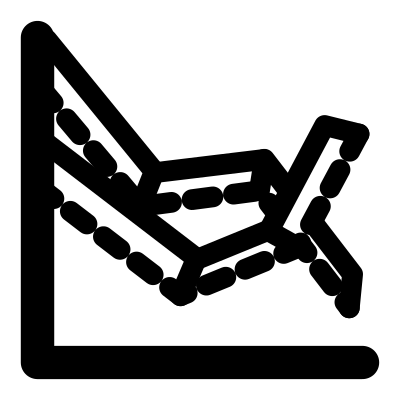 Mono chart line 3d clipart