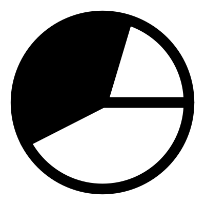 Mono chart pie clipart