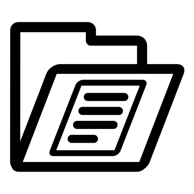 Mono folder man clipart