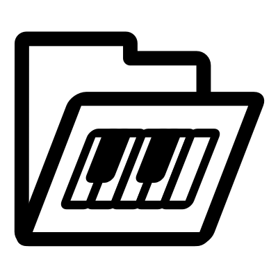 Mono folder midi clipart