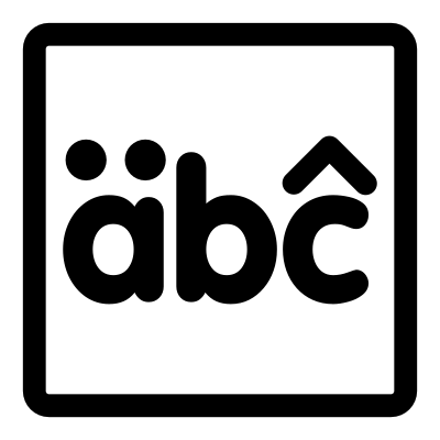 Mono font bitmap clipart