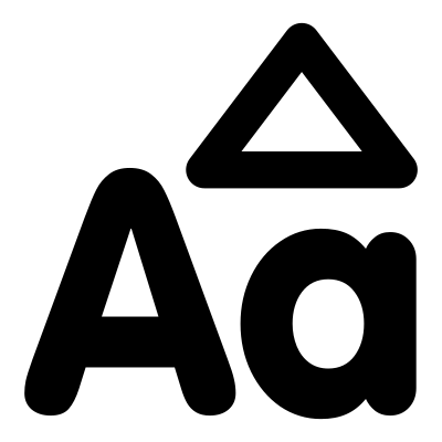 Mono fontsizeup clipart