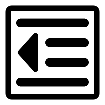 Mono format decreaseindent clipart