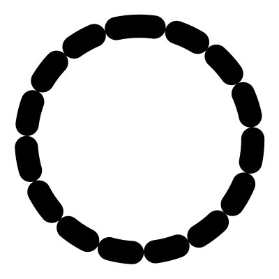 Mono green ball clipart