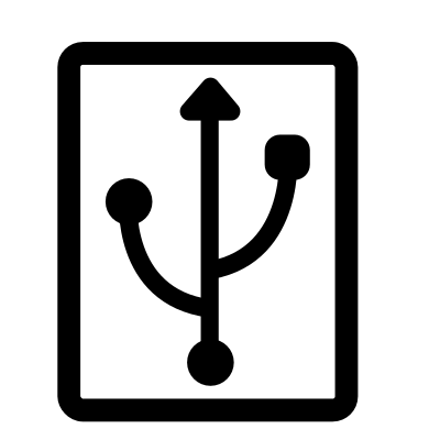 Mono hdd usb clipart