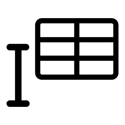 Mono inline table clipart