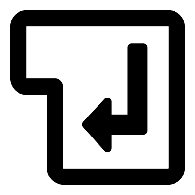 Mono key enter clipart