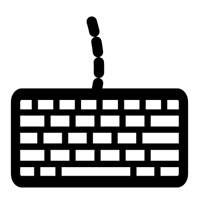 Mono keyboard-capplet clipart