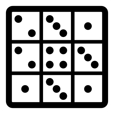 Mono kjumpingcube clipart